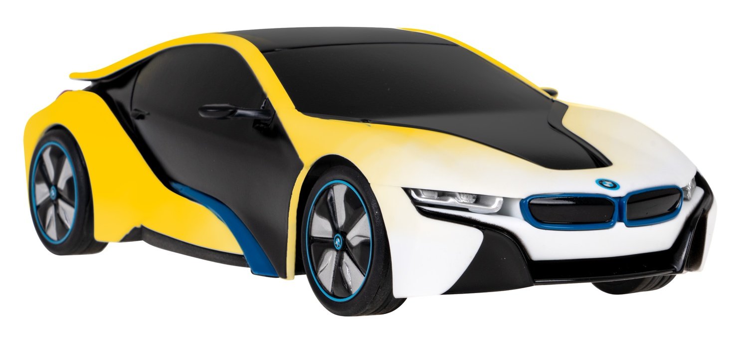 1:24 BMW i8 R/C bil med LED-lys &amp; gummihjul 