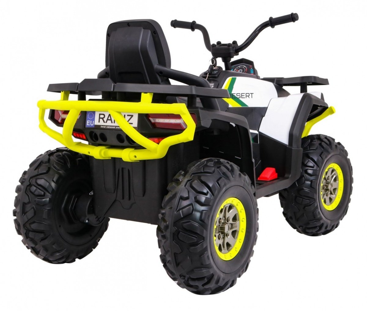 12V Desert Quad ATV med fjernbetjening, LED-lys, MP3 og mere