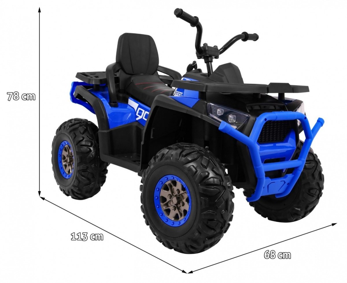 12V Desert Quad ATV med fjernbetjening, LED lys, MP3, EVA hjul