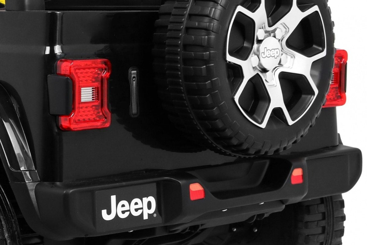 12V Jeep Wrangler Ride-On med LED-lys og MP3-afspiller