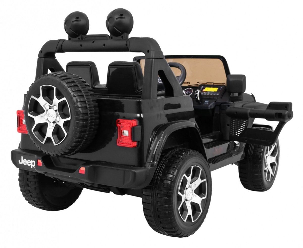 12V Jeep Wrangler Ride-On med LED-lys og MP3-afspiller