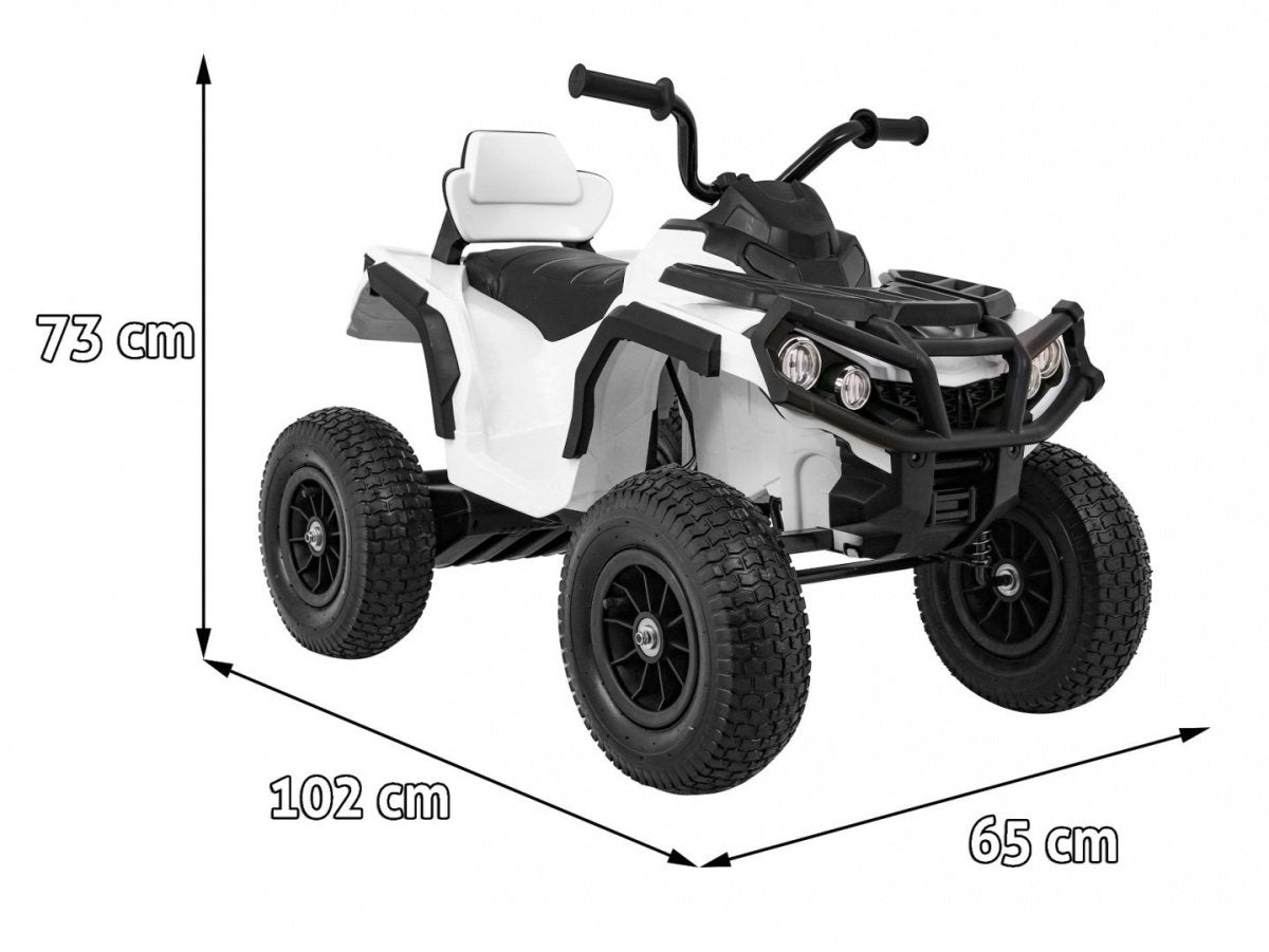 12V Kids Quad ATV med LED-ljus, MP3 och Air Wheels