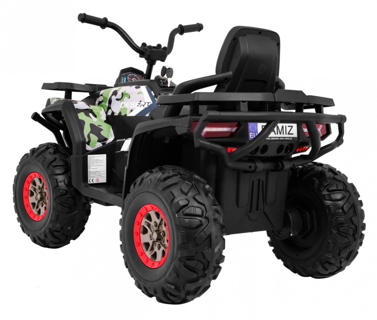 12V Kids Quad ATV med fjernbetjening, LED-lys, MP3 &amp; USB