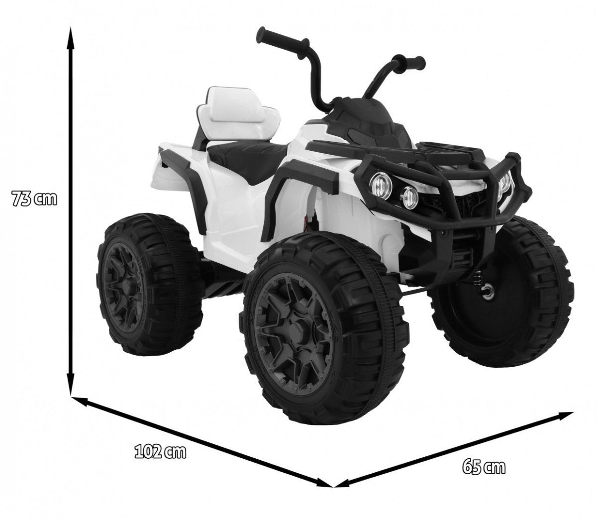 12V Kids Quad ATV med fjärrkontroll, LED-lampor, MP3, USB