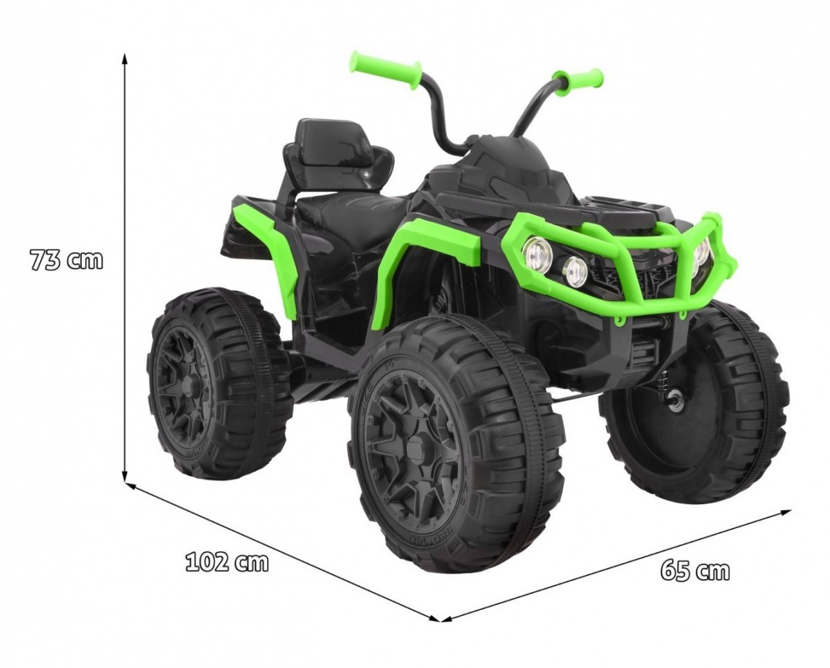 12V Kids Quad ATV med fjernbetjening, LED-lys, MP3, USB