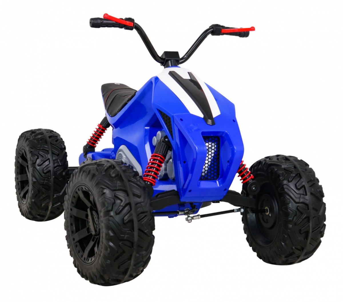 12V Kids Quad med LED-lys, MP3, USB og lædersæde