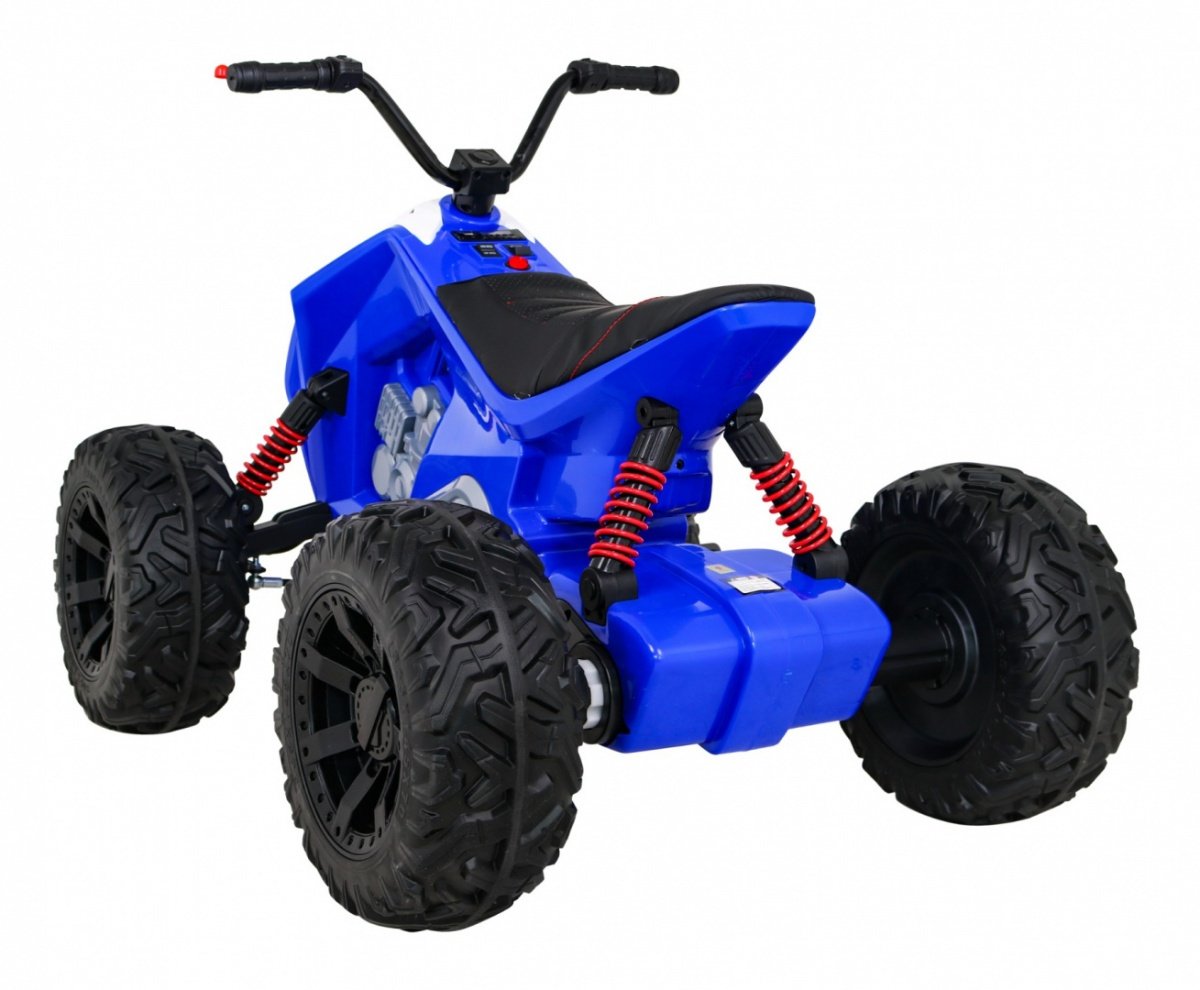 12V Kids Quad med LED-lys, MP3, USB og lædersæde