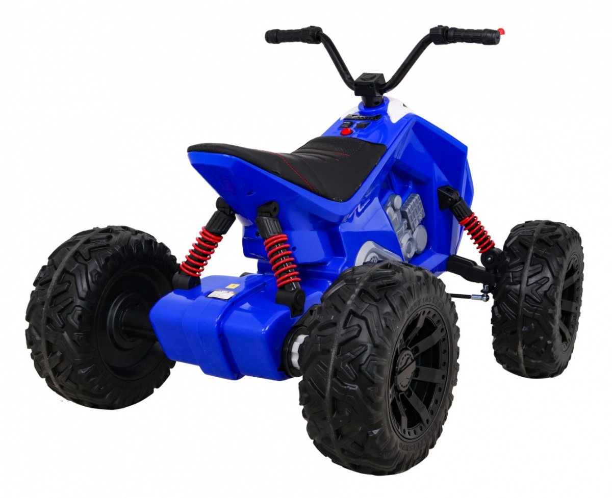 12V Kids Quad med LED-lys, MP3, USB og lædersæde