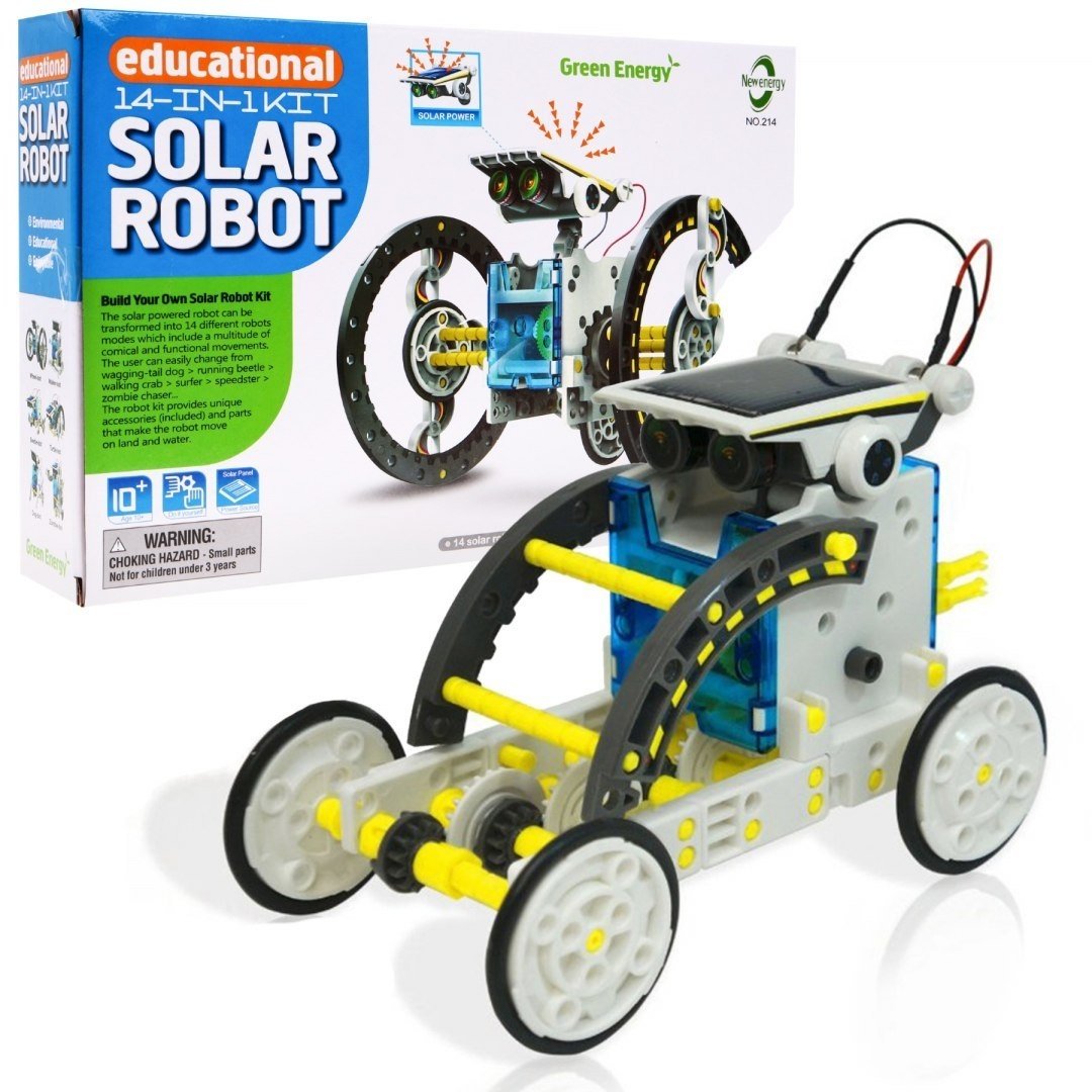 14-i-1 Solar Robot Kit til børn - Byg og lær STEM-legetøj