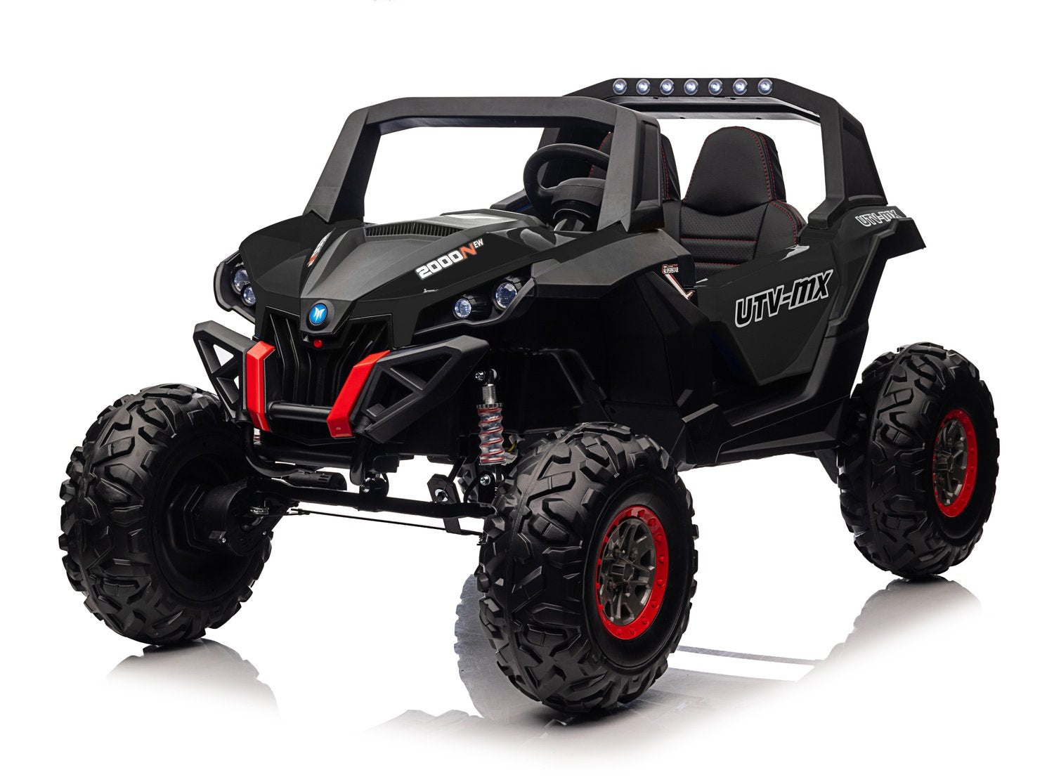 2000N Buggy UTV: 4x75W motorer, 2x12V batteri, LED-lys