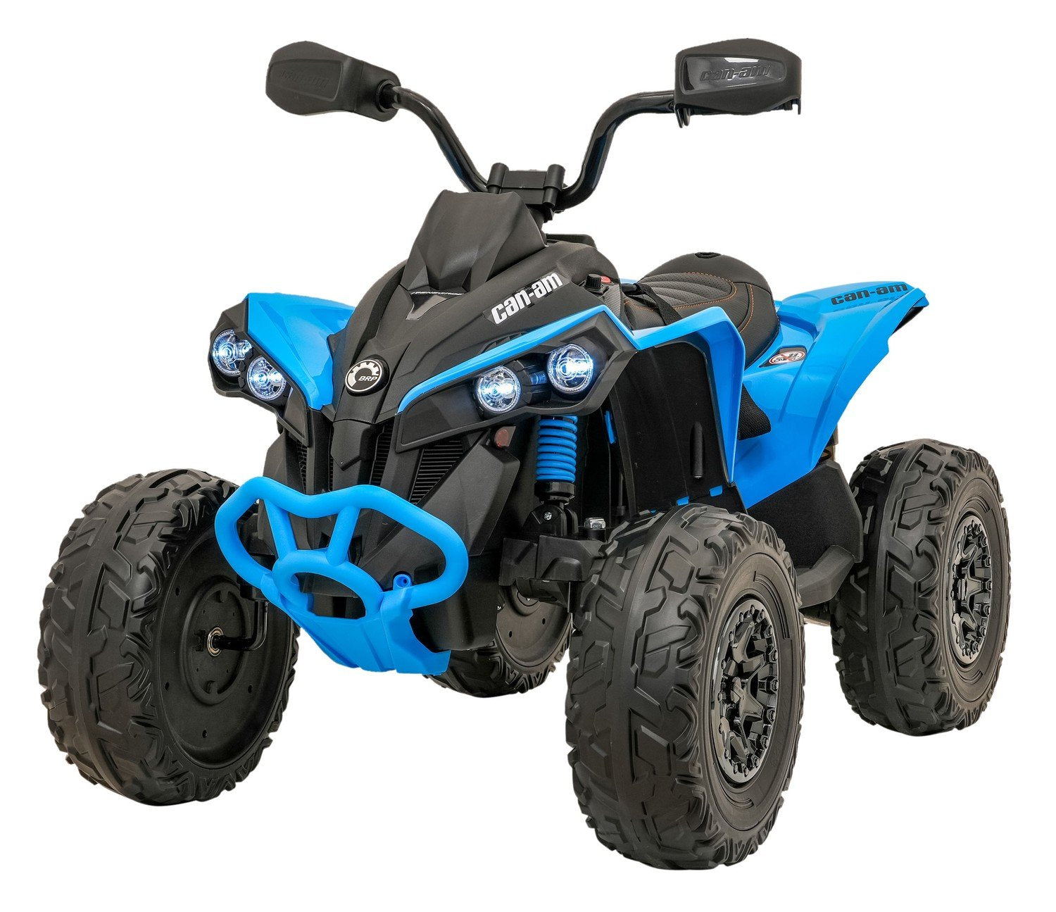 24V Quad ATV med LED-lampor, Bluetooth och lädersäte