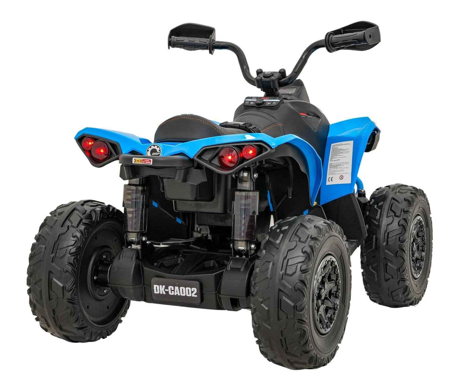 24V Quad ATV med LED-lampor, Bluetooth och lädersäte