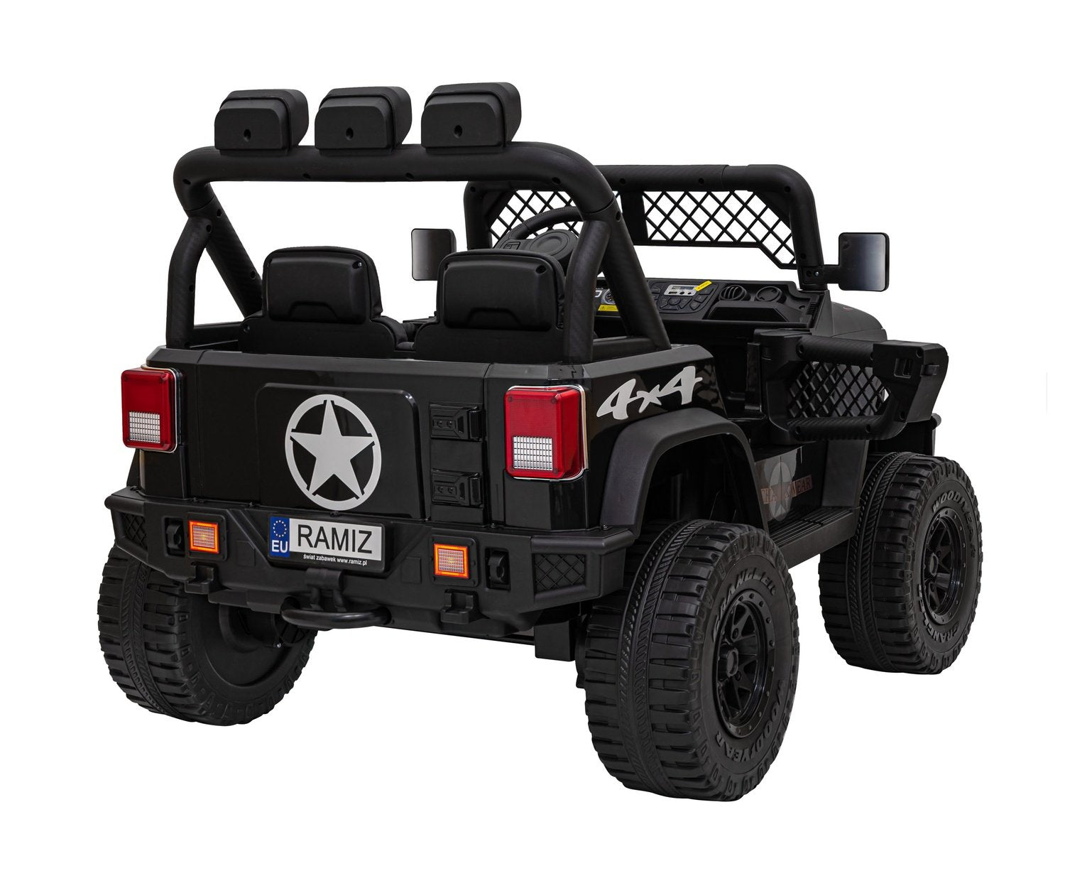 24V barnbil med fjärrkontroll, LED-lampor, MP3, USB