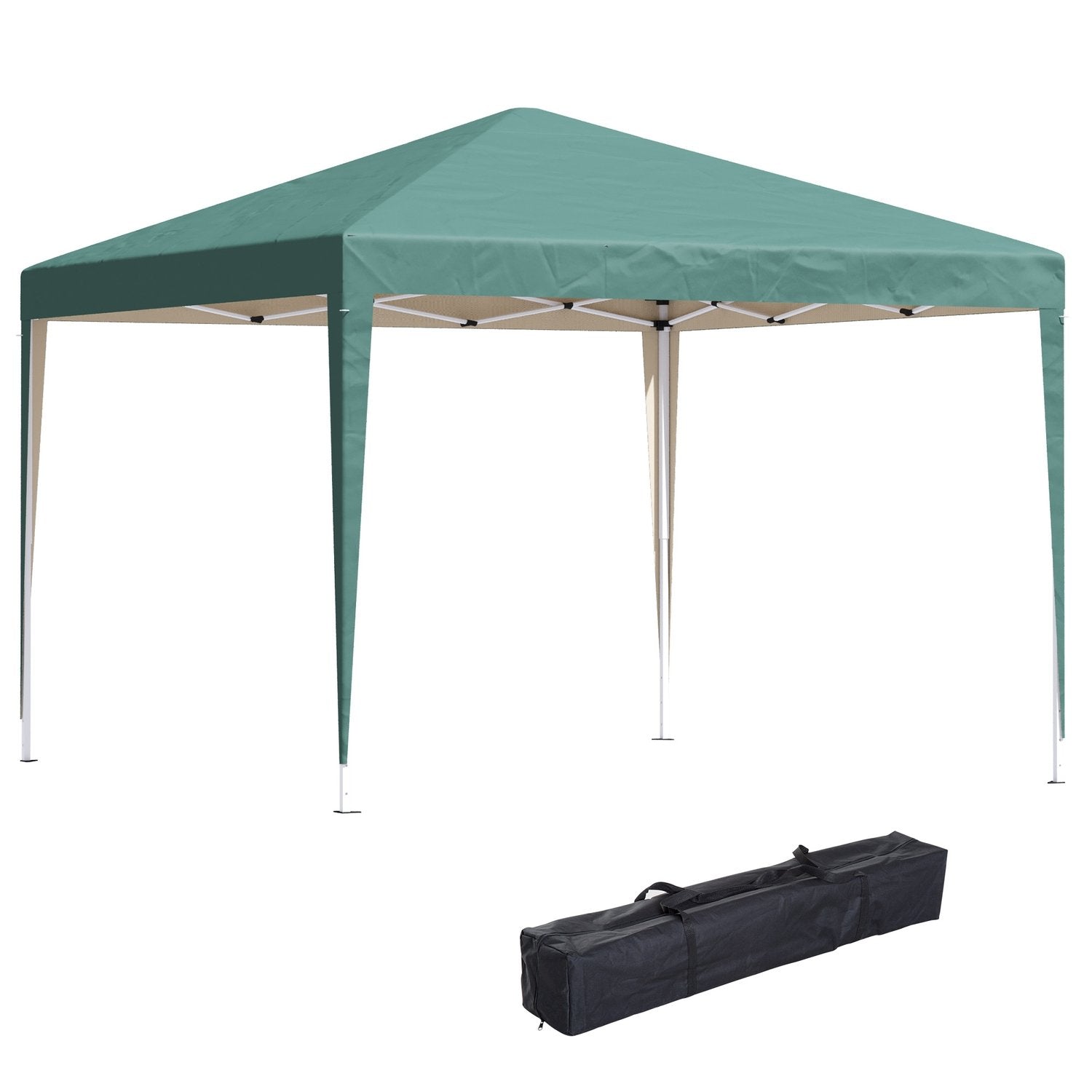 Gazebo 2,95X2,95M Pop-Up Foldbar Gazebo UV Beskyttelse Sammenfoldelig Stål Oxford Green