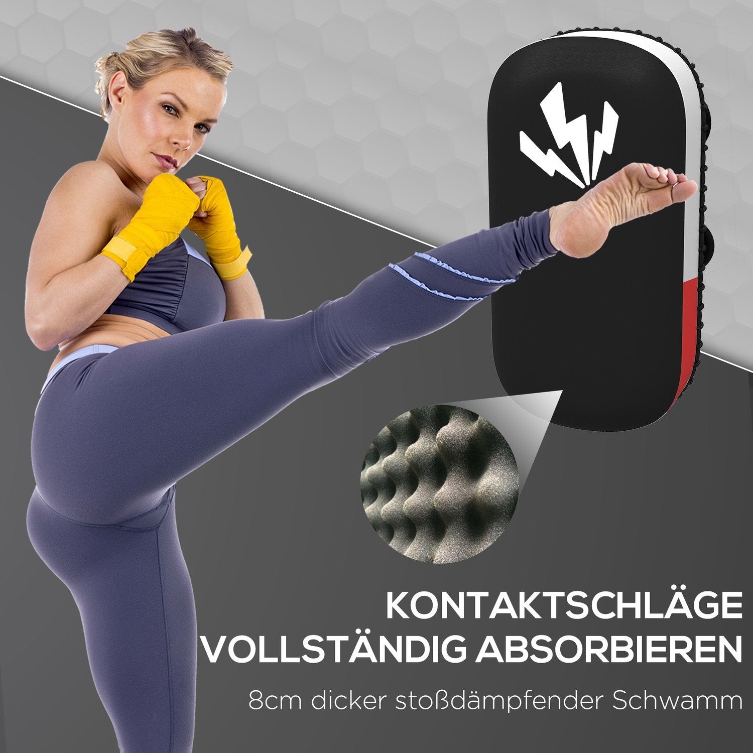 Sportnuw Kickboxning Pads Muay Thai Boxing Pads Trainer Pads Fodral I Konstläder