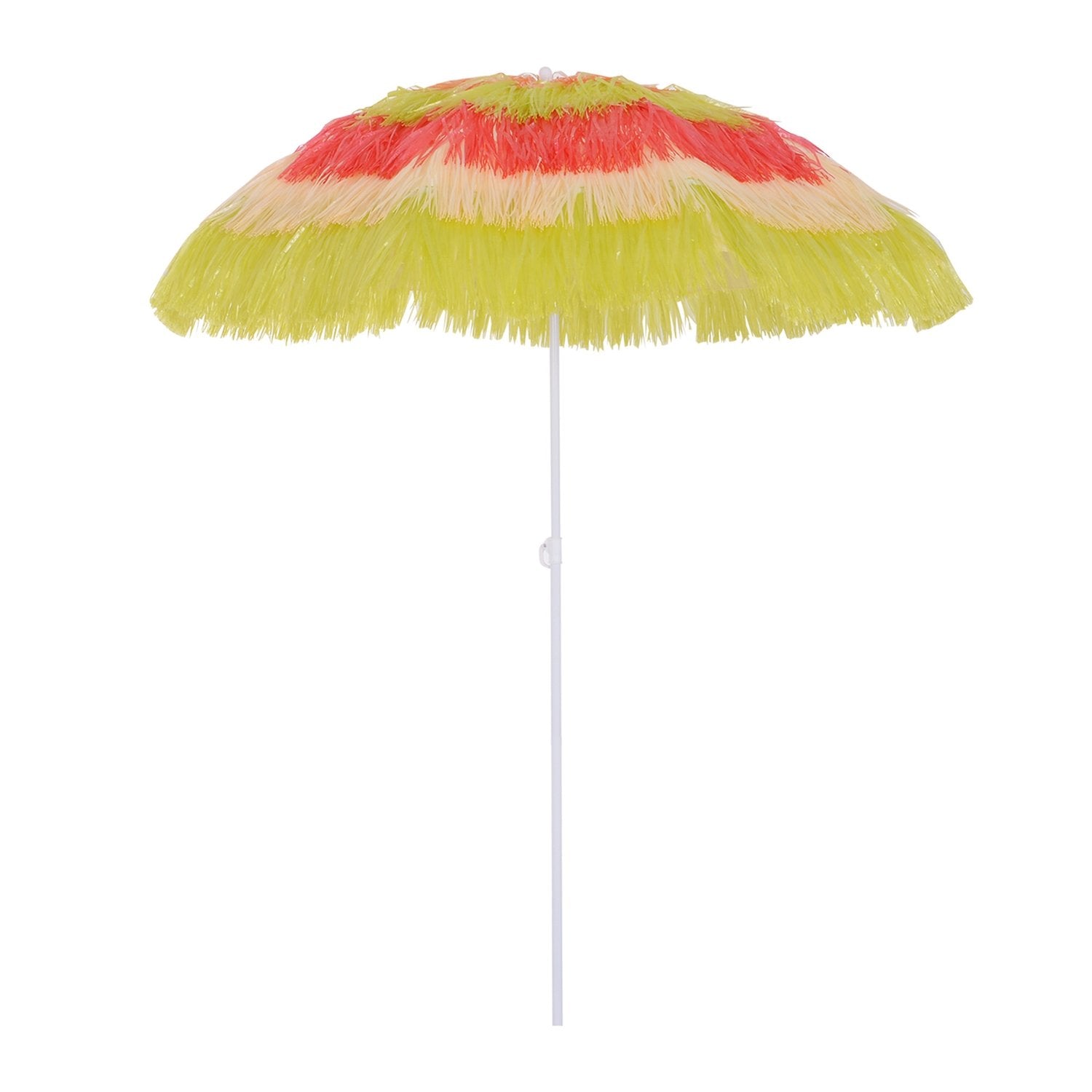 Parasol Hawaiian Paraply Strandparaply Fest Paraply Haveparaply I Forskellige farver 4 modeller (Hawaiisk Paraply/Ø160Cm/Farverig)