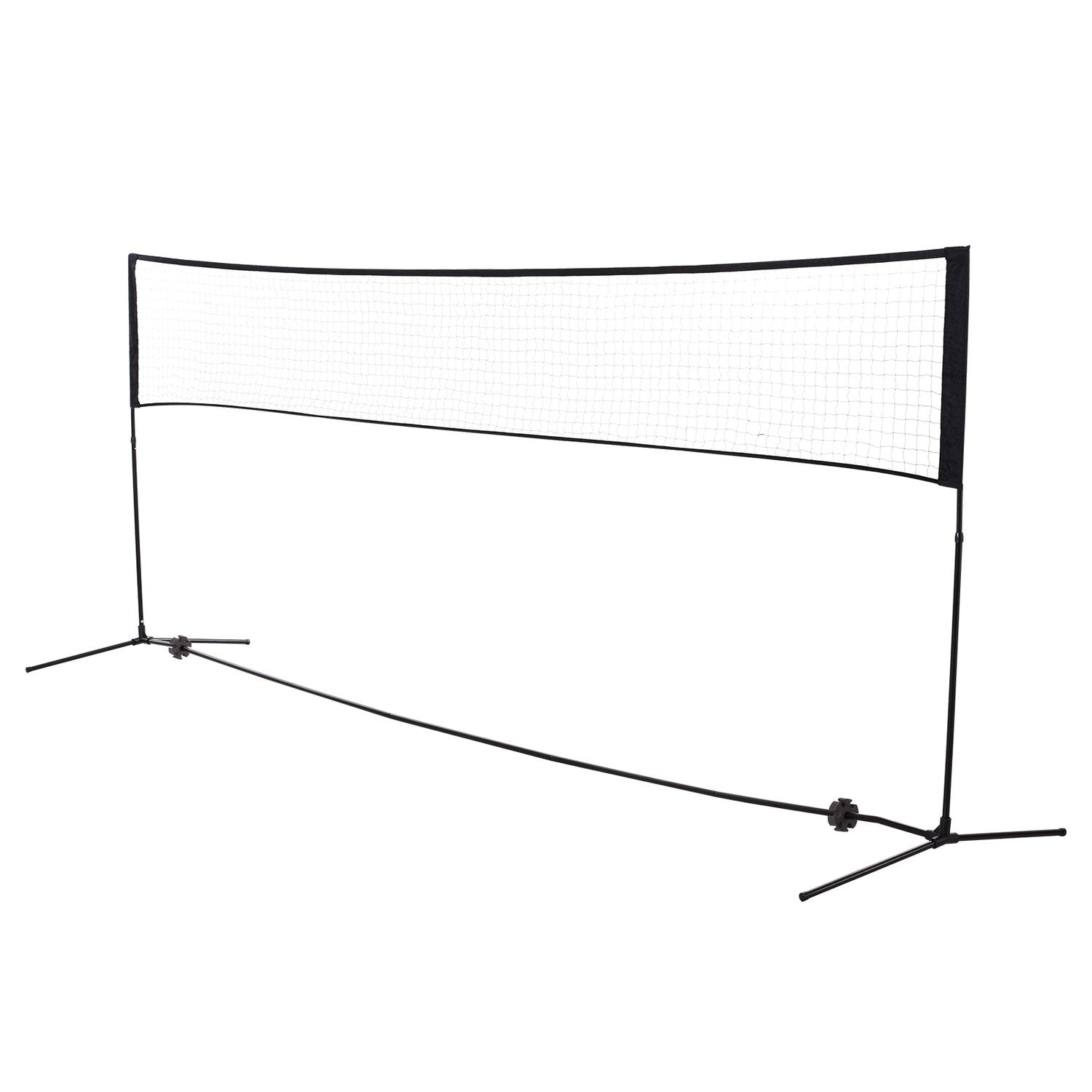 Badmintonnet til volleyball og tennis, bærbart, 2 højder 94/158 cm, pe, 400 x 60 cm