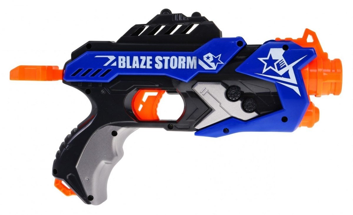 Blaze Storm Blue Pistol med 5 skumkugler, ingen batterier påkrævet