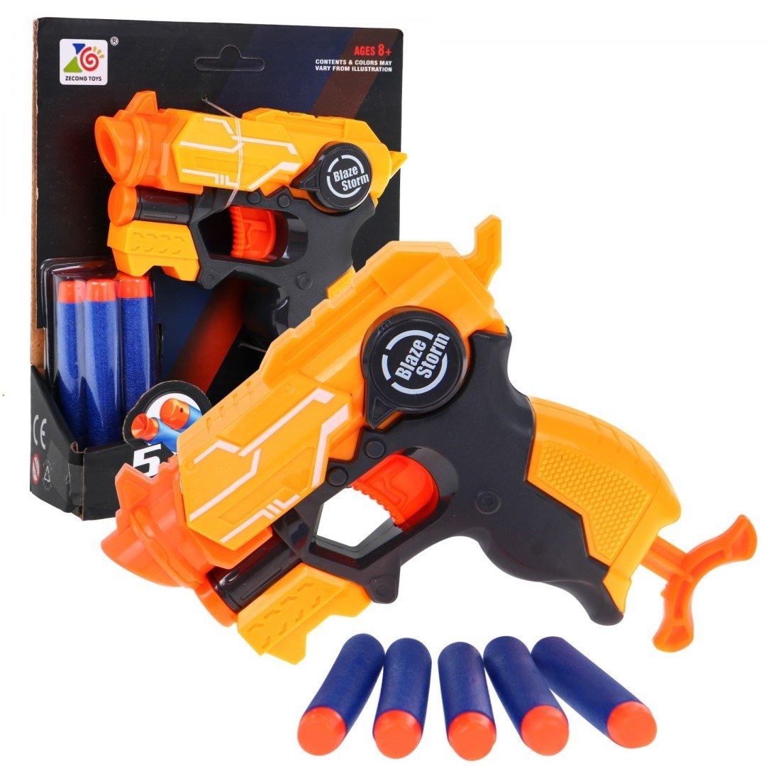 Blaze Storm Orange Foam Dart Pistol - Ingen batterier påkrævet