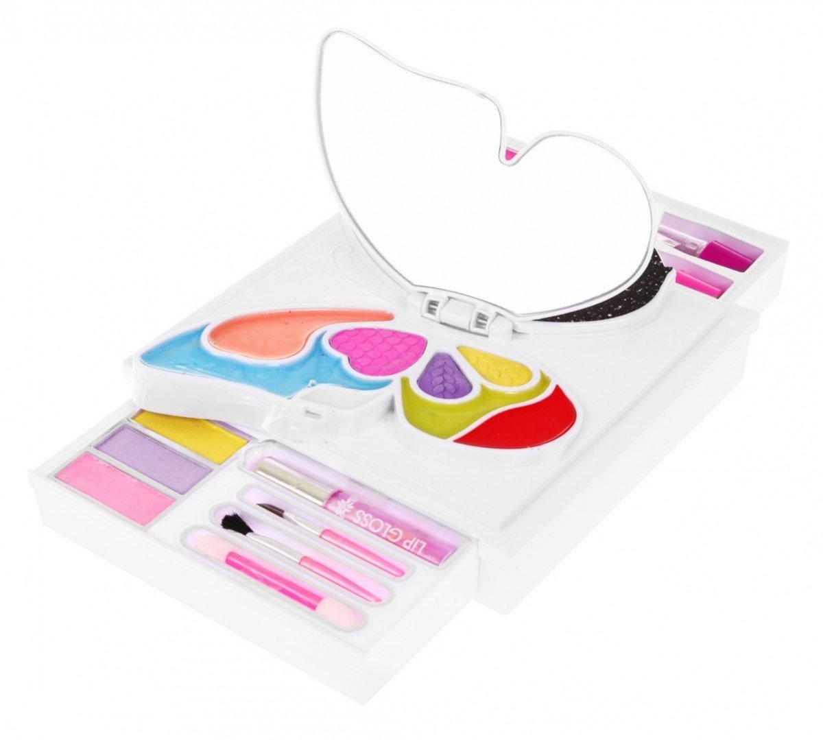 Butterfly Make-up Kit med udfoldelig æske og spejle