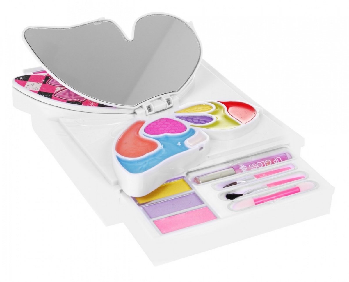 Butterfly Make-up Kit med udfoldelig æske og spejle