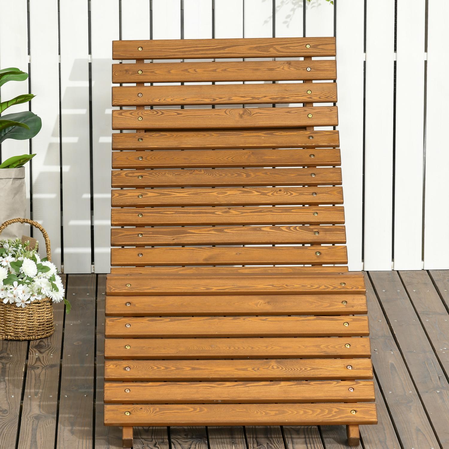 Solstol, Solstol, Trädgårdsstol, Relaxstol För Pool, Balkong, Upp Till 120 Kg, Massivt Trä, Teak, 66X170X77Cm