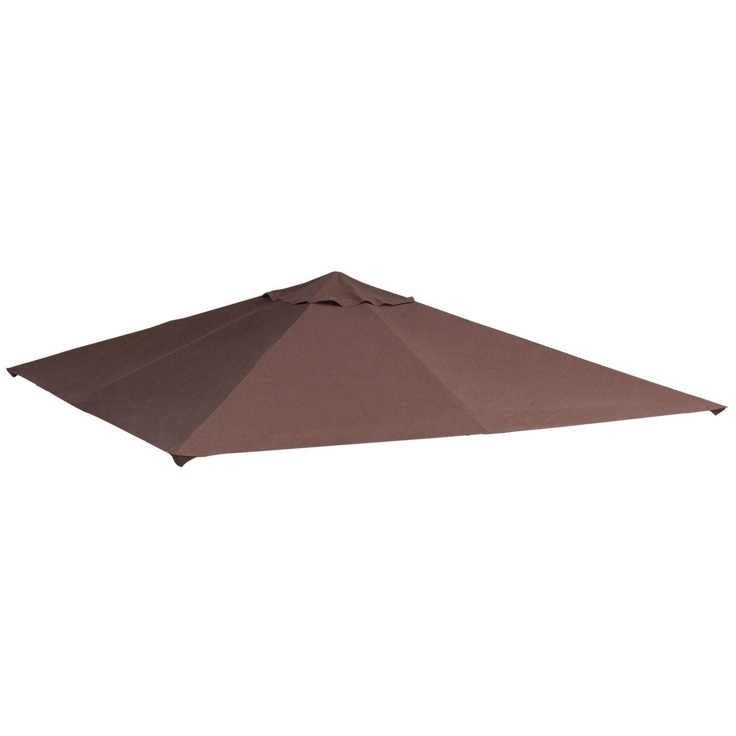 Udskiftning baldakin Gazebo 2,93X2,93M Gazebo Cover Solafskærmning Polyester Kaffe