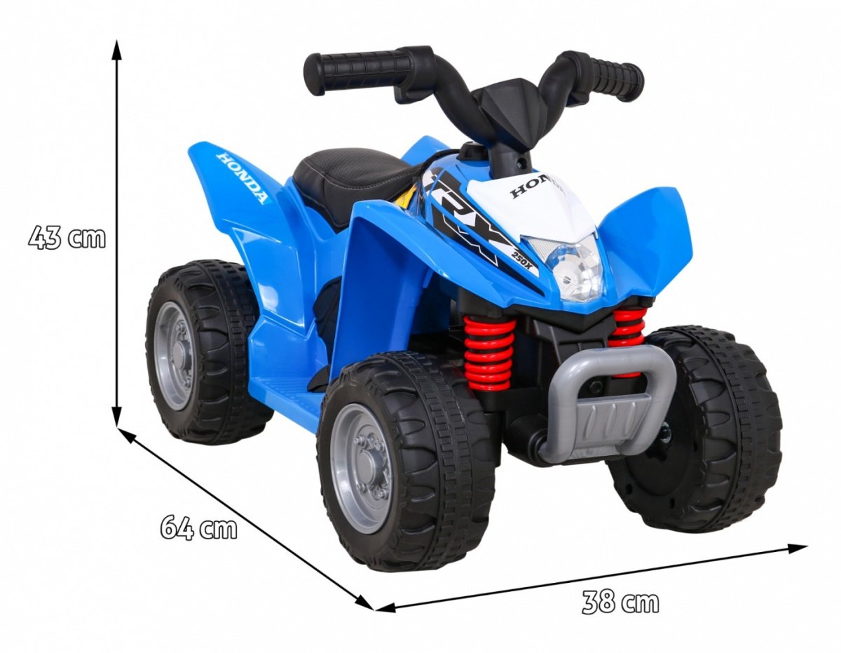 El-quad bike til børn 6V, lædersæde, horn, 25 kg Maks