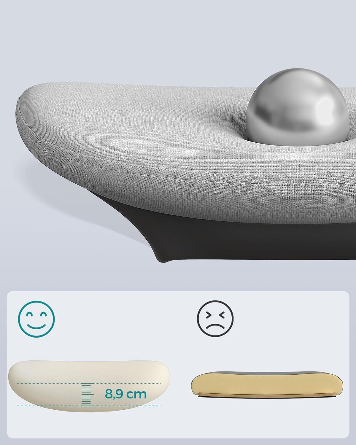 Ergonomisk kontorsstol med justerbart svankstöd