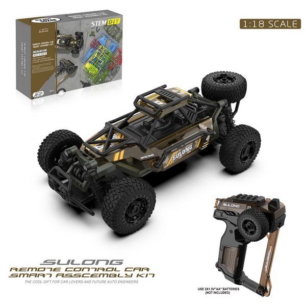 Fjärrkontroll 1:18 Crawler Kit med 2,4GHz och gummidäck