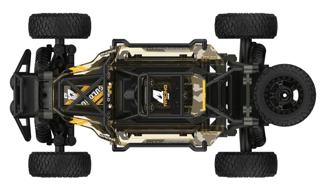 Fjernbetjening 1:18 Crawler Kit med 2,4GHz og gummidæk