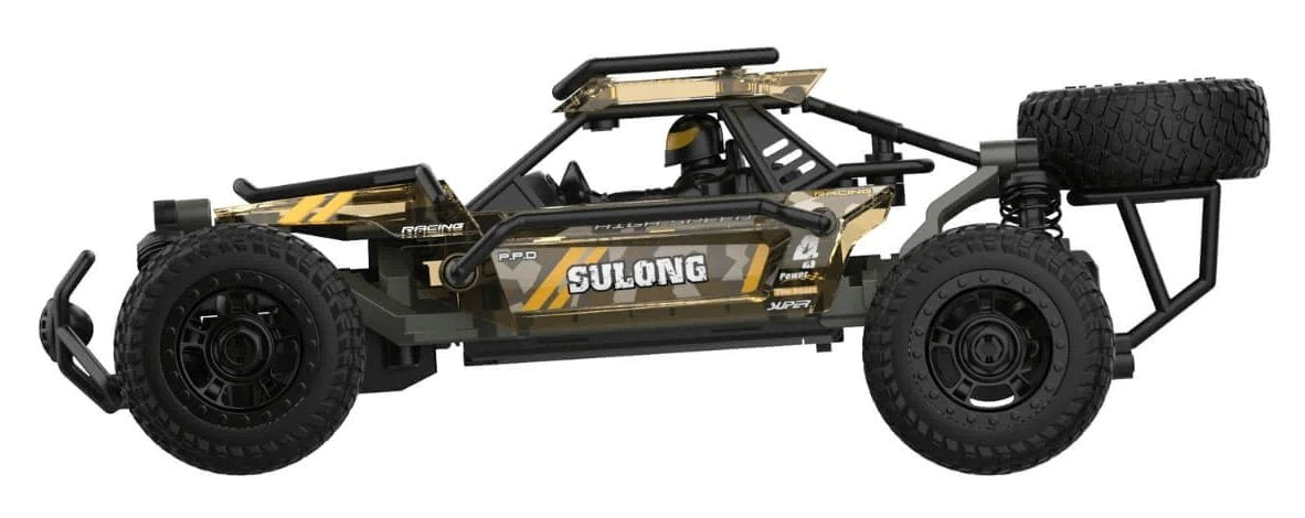 Fjernbetjening 1:18 Crawler Kit med 2,4GHz og gummidæk