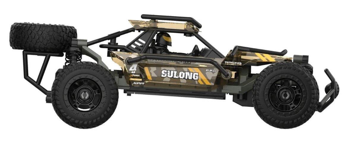 Fjernbetjening 1:18 Crawler Kit med 2,4GHz og gummidæk