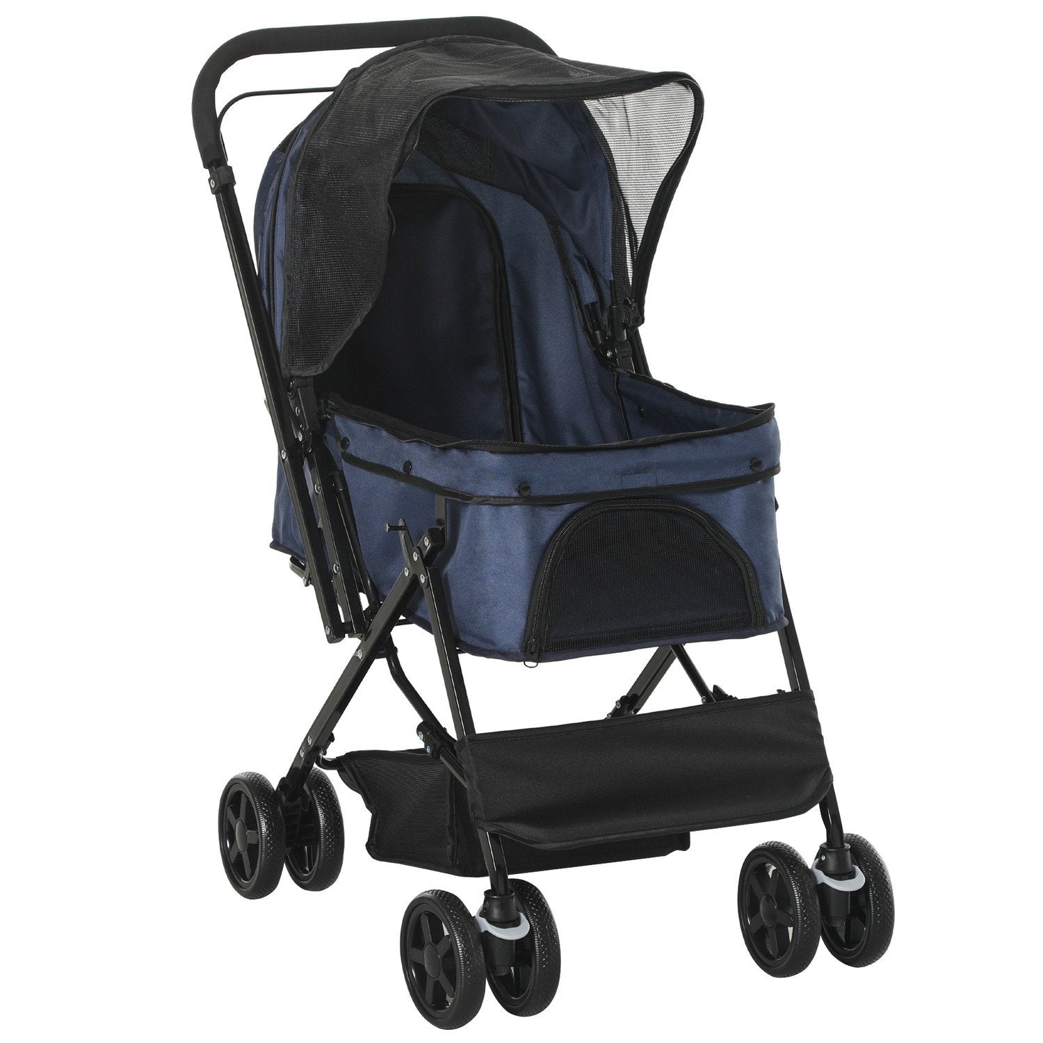 Pet Cart Katt Buggy Oxford Blå 76,5X52X95Cm Små Hundar & Katter