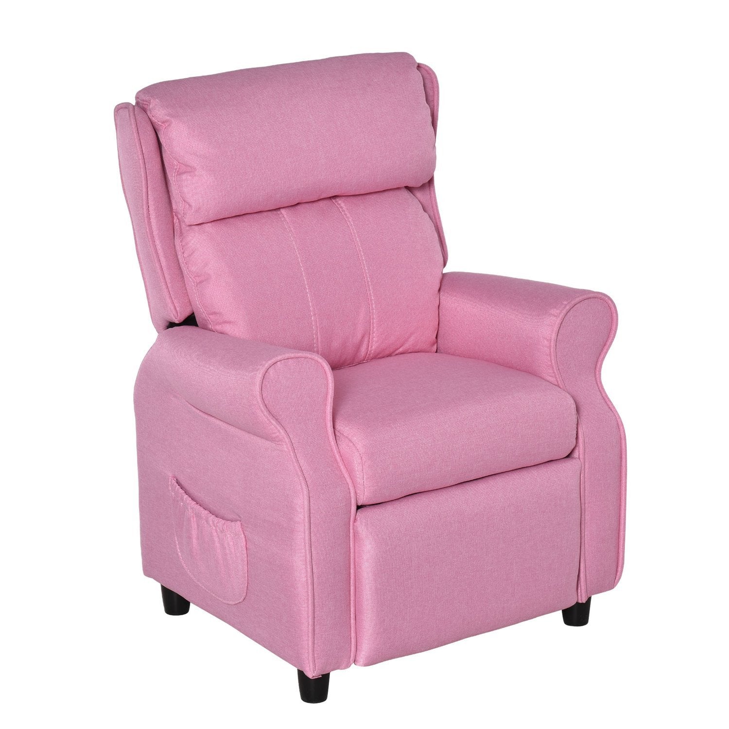 Justerbar børnesofa med fodstøtte, komfortabel børnelænestol til 3-5 år, Pink, 58X53X70Cm, perfekt til drenge og piger