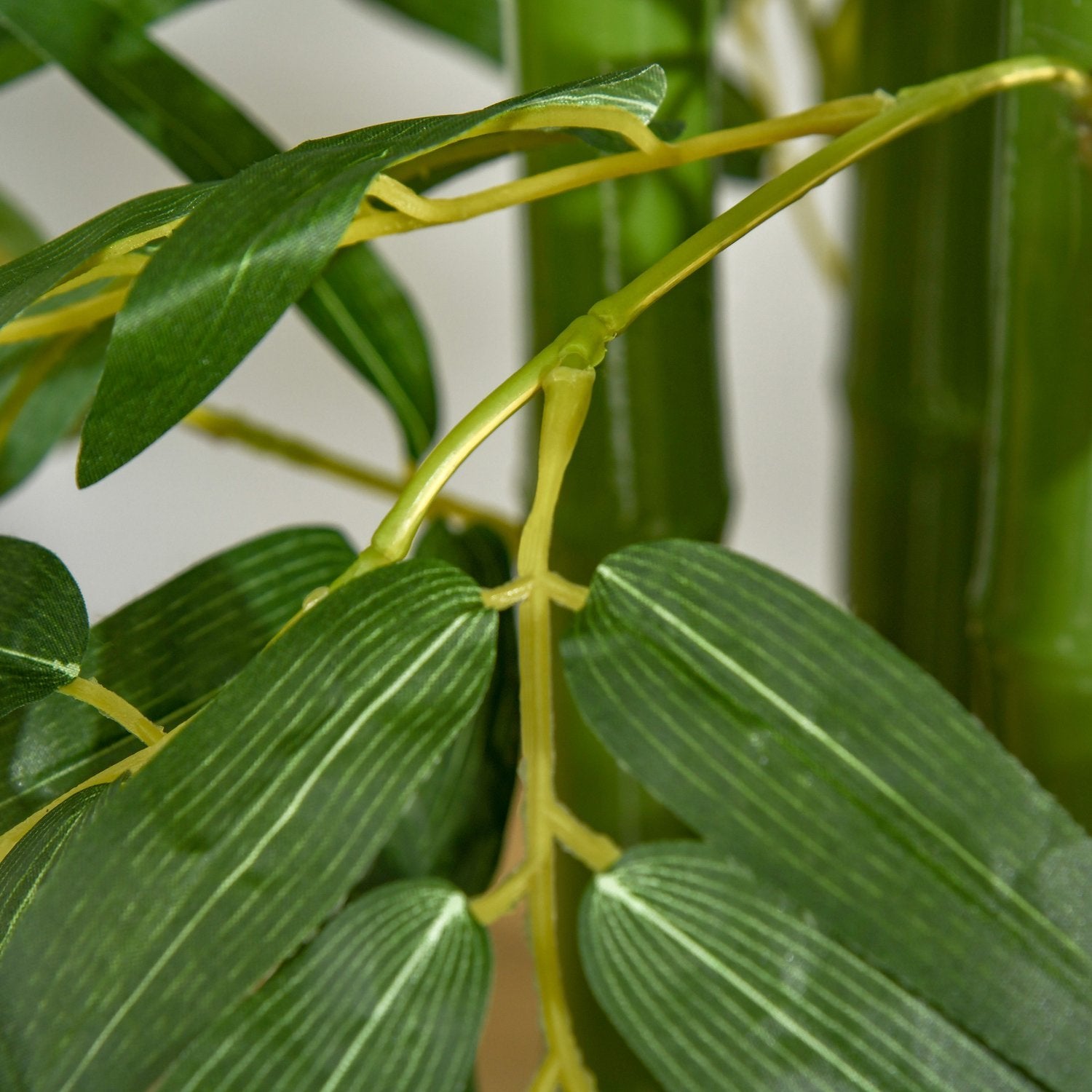 Kunstig bambus stor kunstig plante, 160 cm, til kontor og hjem, i plastpotte, nem pleje