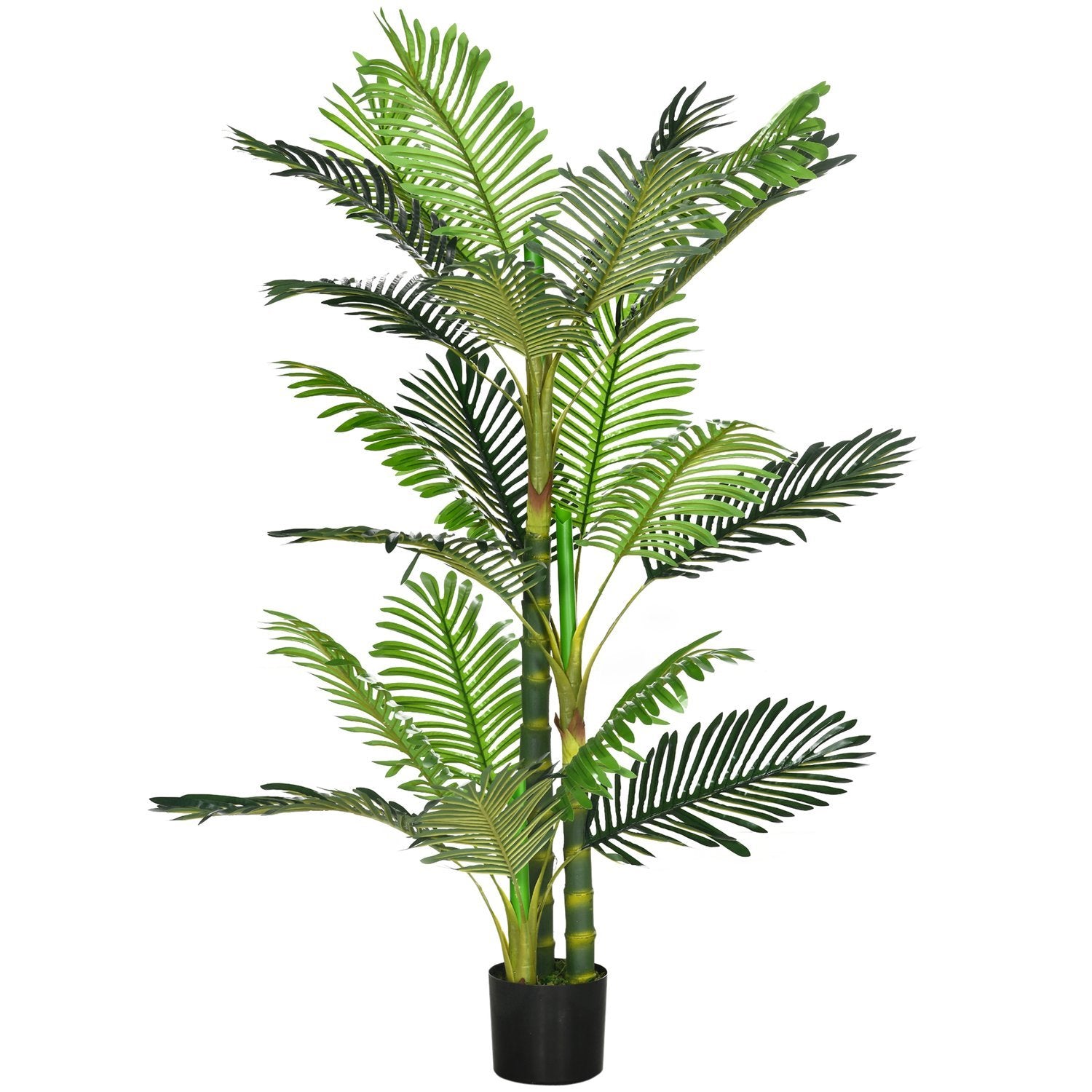 Kunstig Palm Kunstig Plante Cement Fyld 150Cm Indendørs Grøn