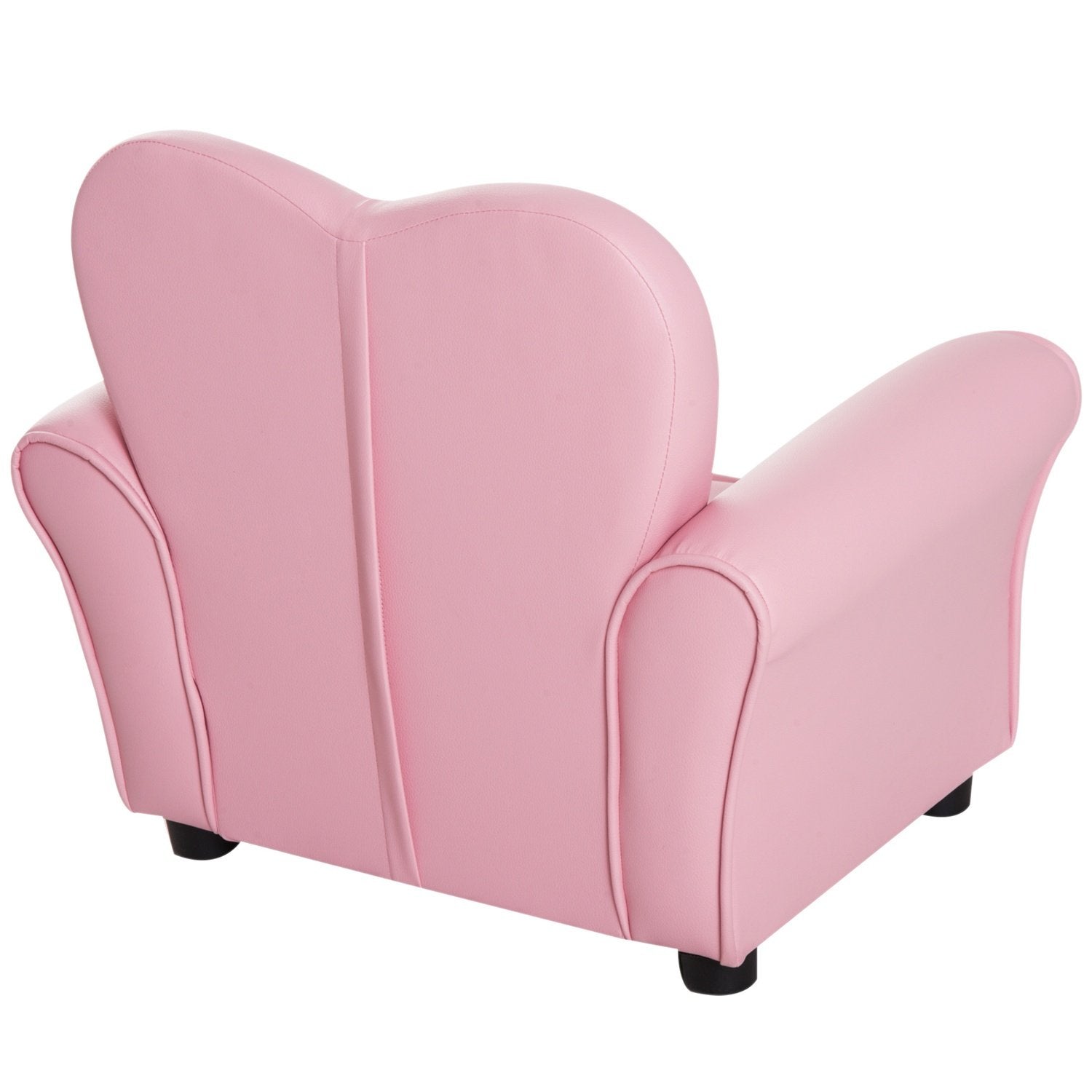 Børnesofa Prinsesse hjerteformet børnelænestol i pink, hyggelig børneværelsessofa, L59Xb41.5Xh49Cm