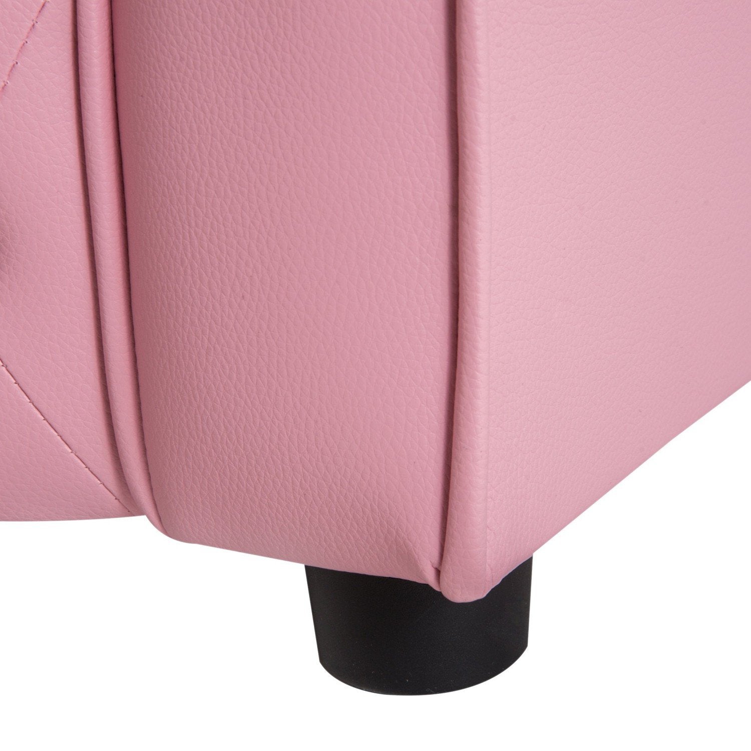 Børnesofa Prinsesse hjerteformet børnelænestol i pink, hyggelig børneværelsessofa, L59Xb41.5Xh49Cm