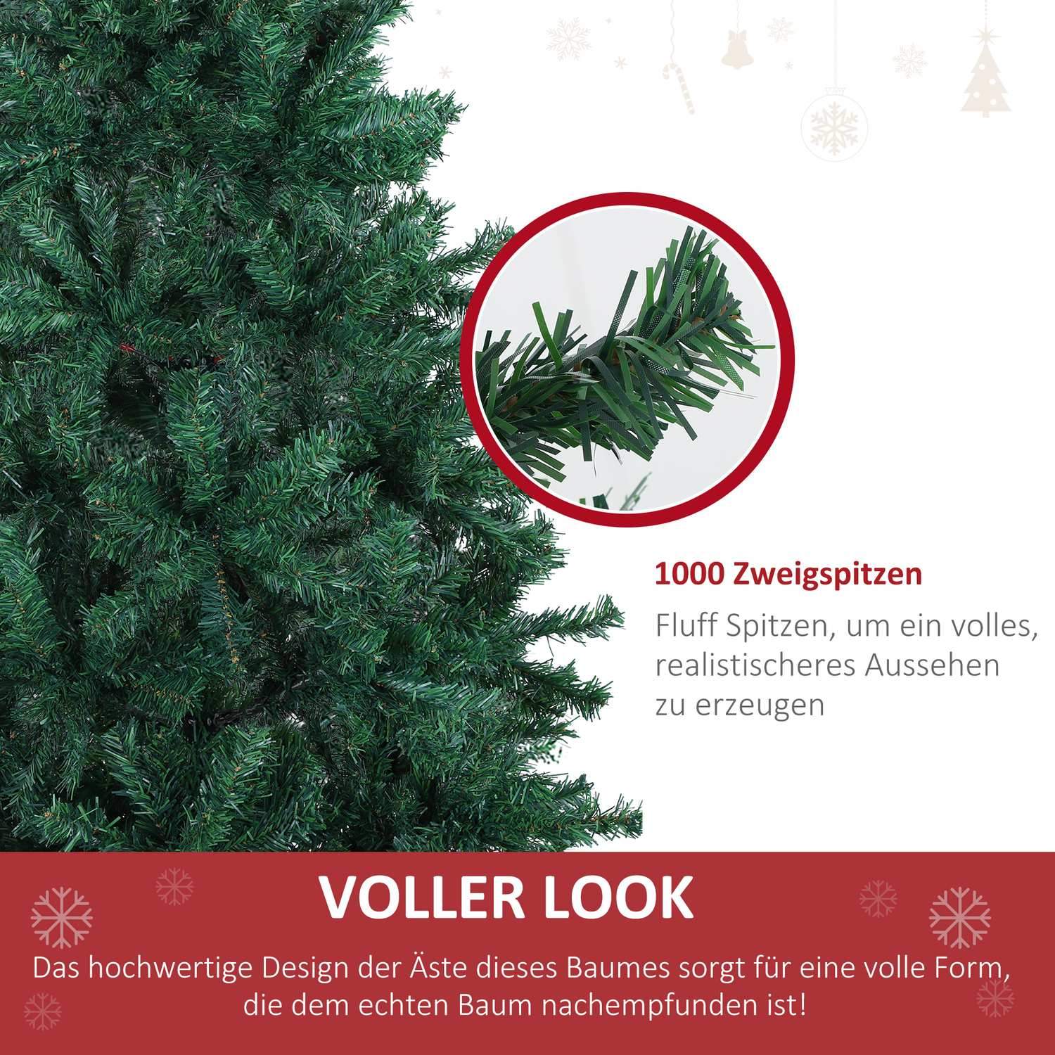 Julgran Julgran 1000 Grenar Gran Pvc Grön ∅102 X H180 Cm