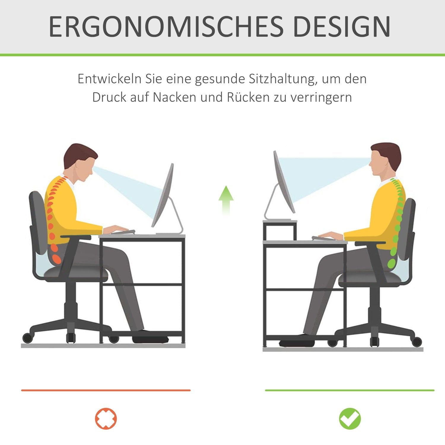 Ergonomisk Bildskärmsstativ Akrylskärmstativ För Bärbar Dator, Dator, Bärbar Dator, Transparent, 53X19X9Cm