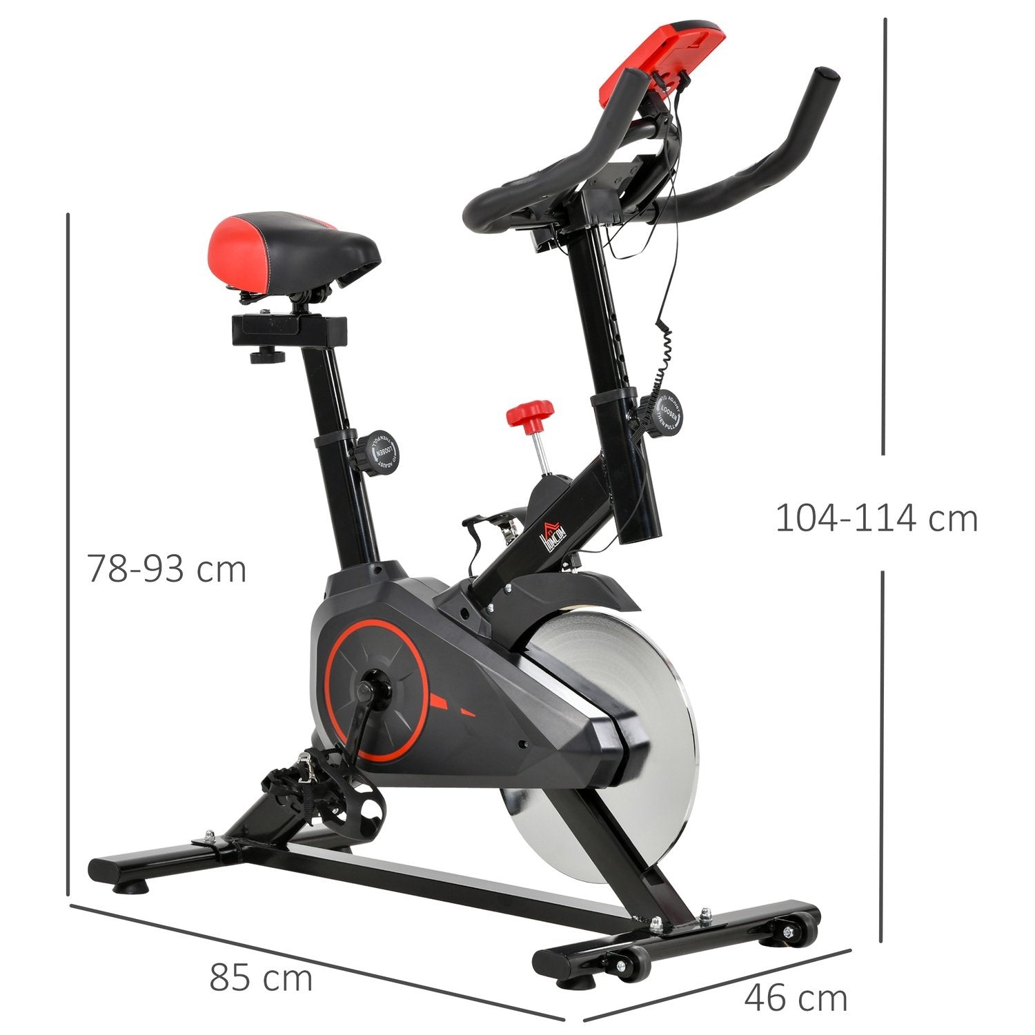 Indendørs Cykeltræner Cykeltræner Home Gym Fitness Cykel 85 X 46 X 114 Cm