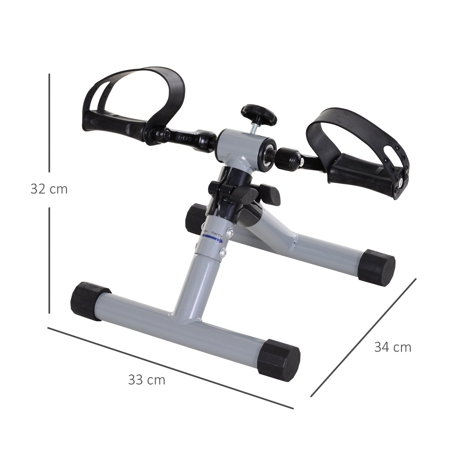 Mini motionscykel, Mini Bike Ben Trainer, Fitness Pedal Trainer, Arm Trainer, Foldbar, Kontinuerlig modstand, Til genoptræning