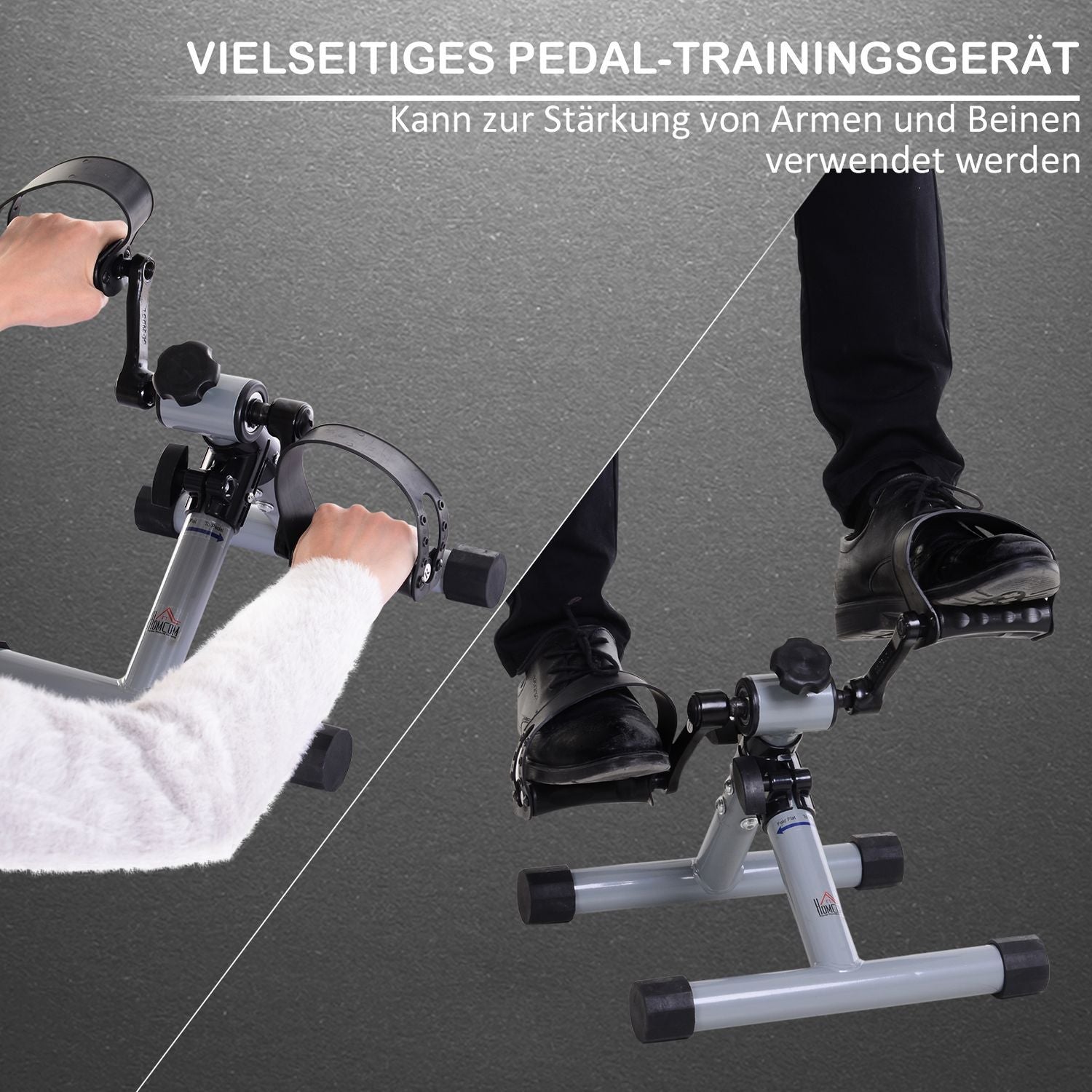 Mini motionscykel, Mini Bike Ben Trainer, Fitness Pedal Trainer, Arm Trainer, Foldbar, Kontinuerlig modstand, Til genoptræning