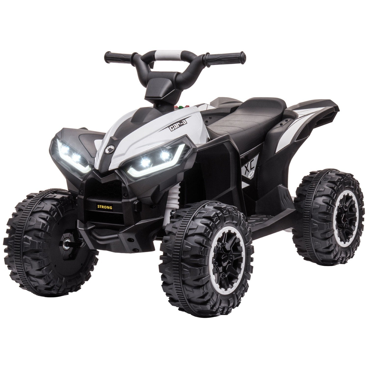 Elektrisk Quad Bike 12V børnequad med usb port, børnemotorcykel med mp3 musikafspiller, forlygte, til børn 3-5 år, 1,5-3 km/t