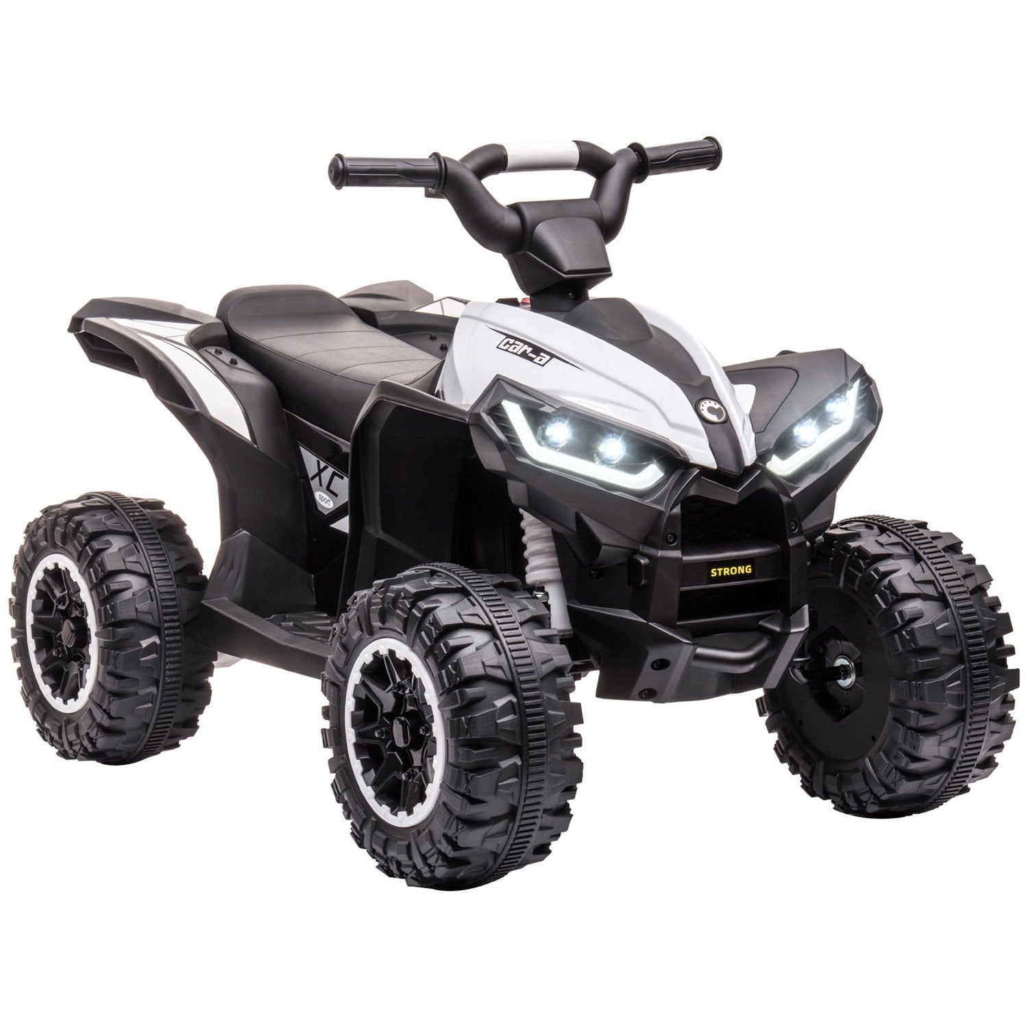 Elektrisk Quad Bike 12V børnequad med usb port, børnemotorcykel med mp3 musikafspiller, forlygte, til børn 3-5 år, 1,5-3 km/t