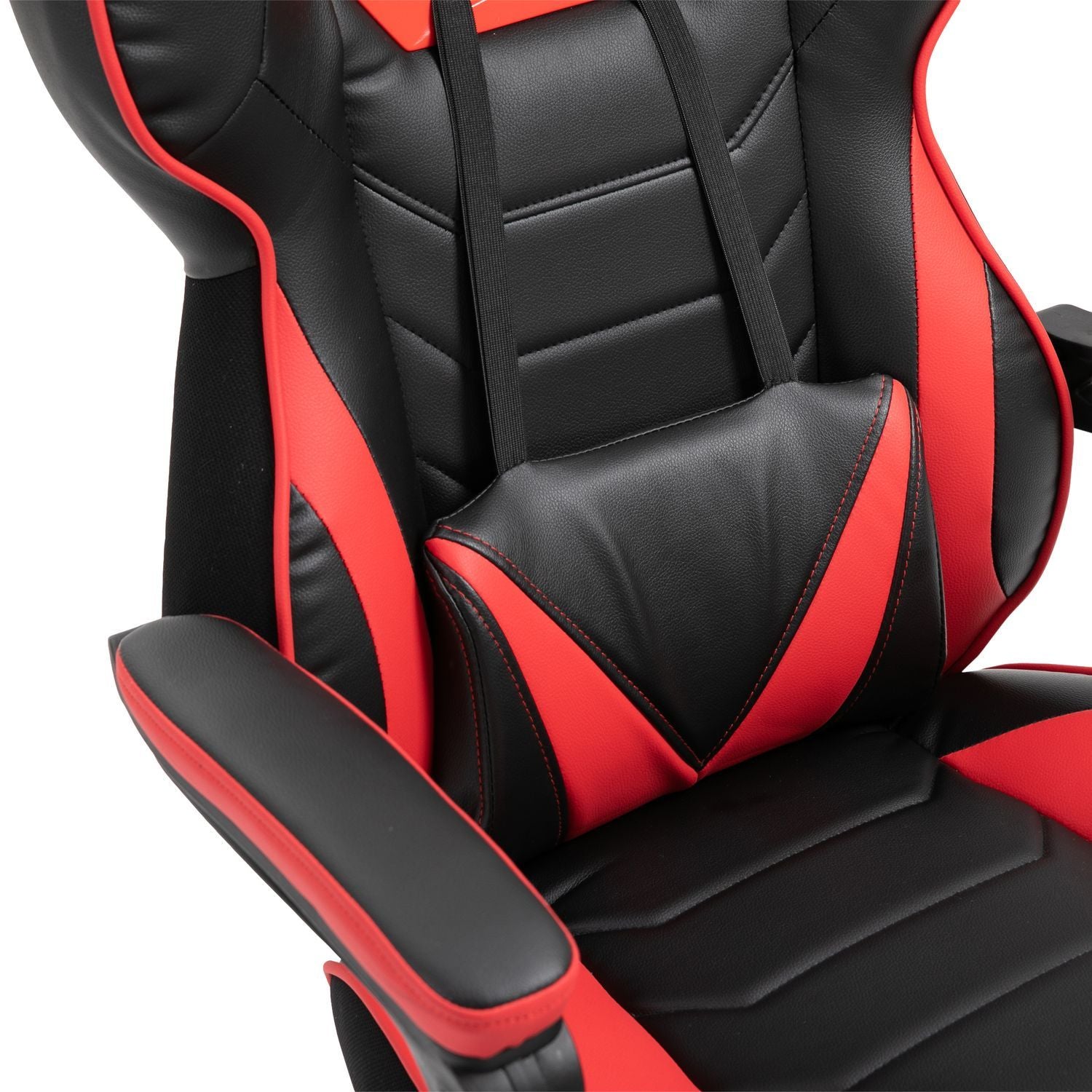 Kontorstol Gaming Stol Massage Funktion Executive Stol Kunstlæder Højdejusterbar Sort + Blå W68Xd69Xh108-117Cm