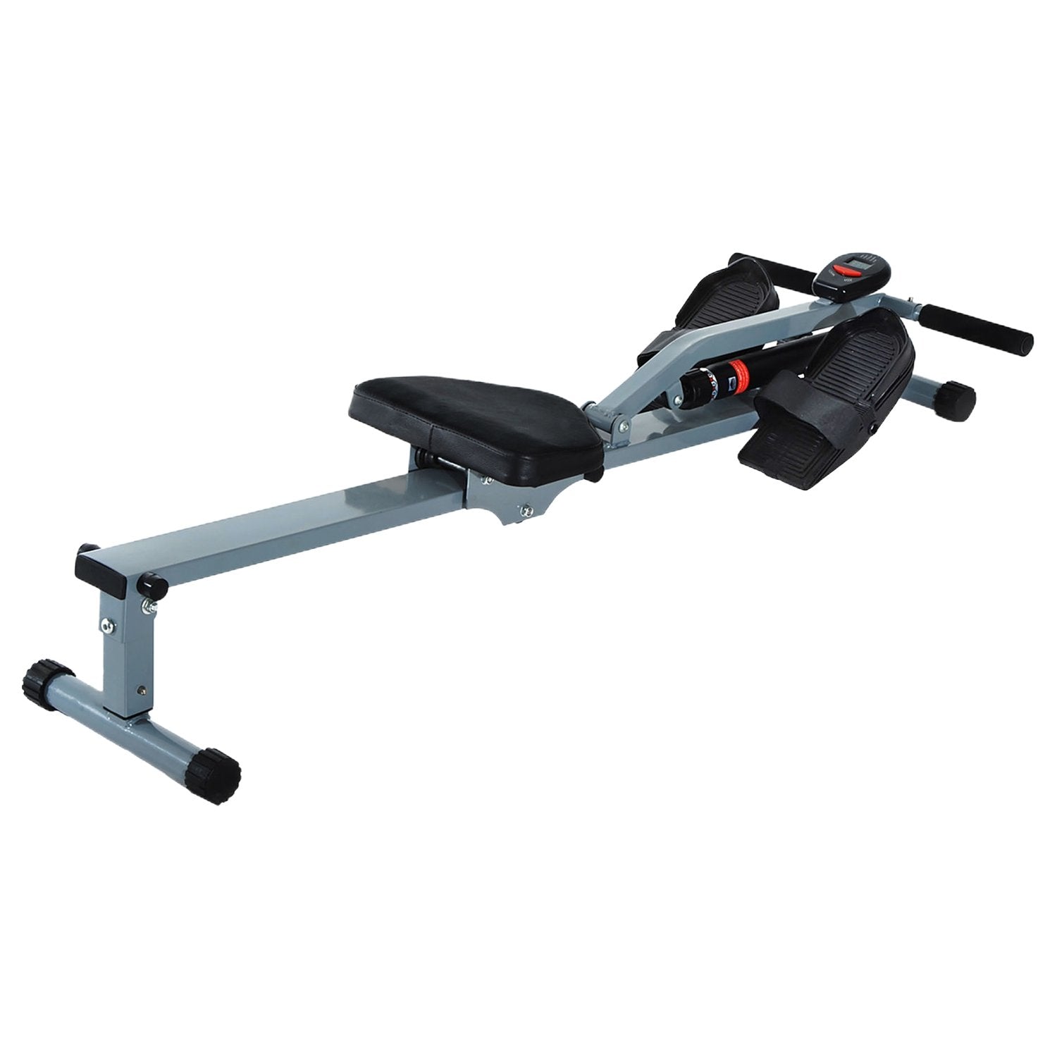 Roddmaskin Roddmaskin Med Lcd Fitnessapparat Roddmaskin Motionscykel, Med Lcd Display, Stål + Pvc, Grå, 130X47,5X67Cm