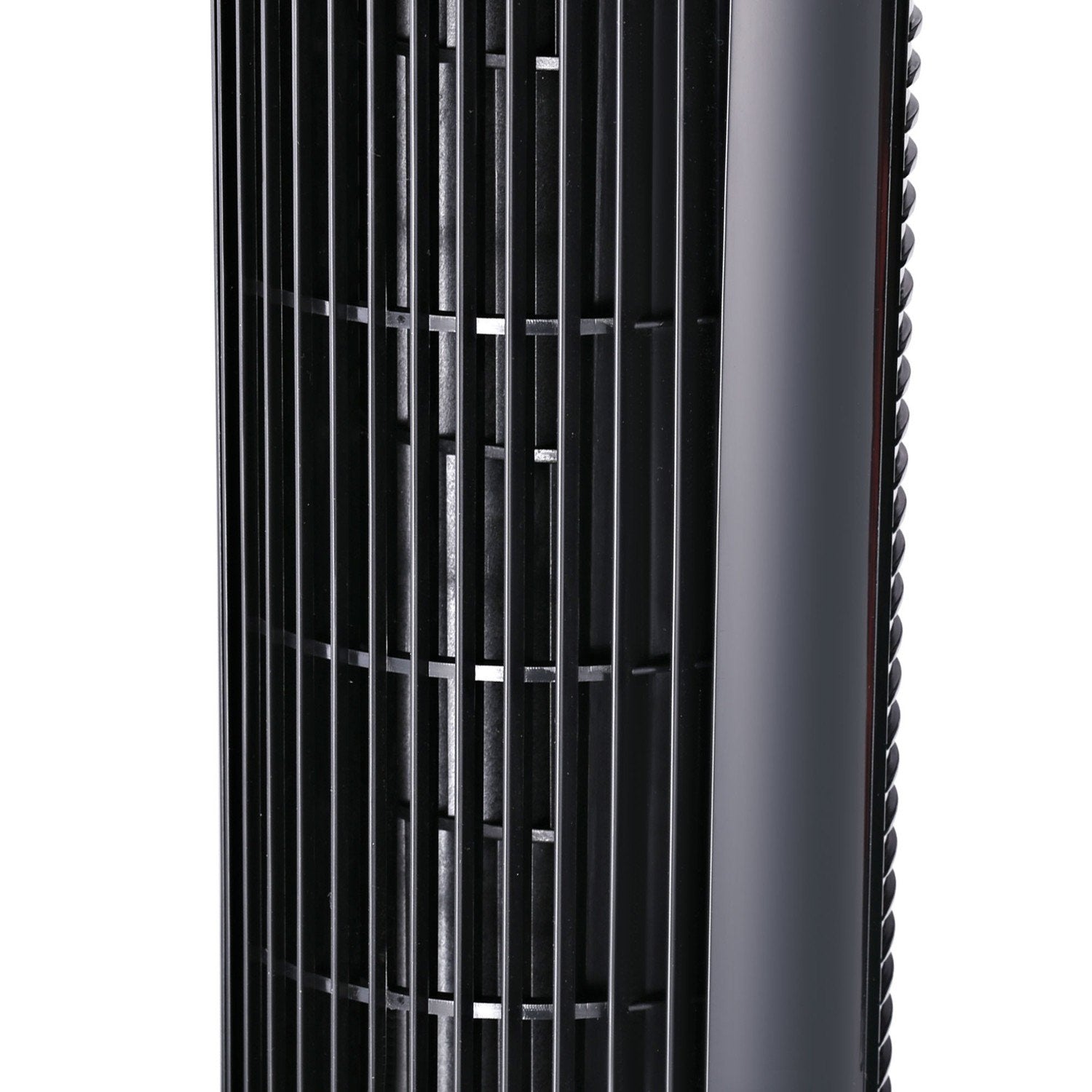 Tower Fan Piedestal Ventilator med 3 ventilationsniveauer, 70° oscillation, 45 W, Abs, Sort, Ø27 X H75 Cm