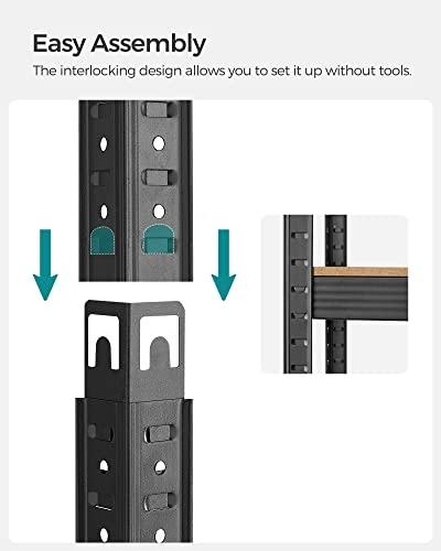 Heavy Duty rustik reol, justerbar, anti-tip kit